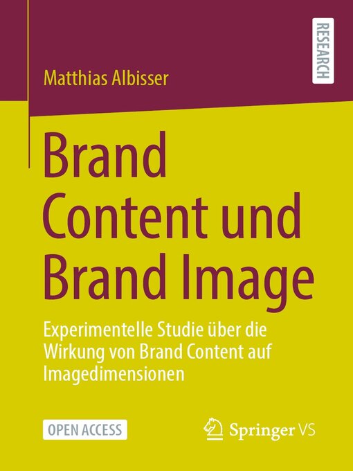 Title details for Brand Content und Brand Image by Matthias Albisser - Available